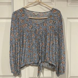 AMERICAN EAGLE blue floral top